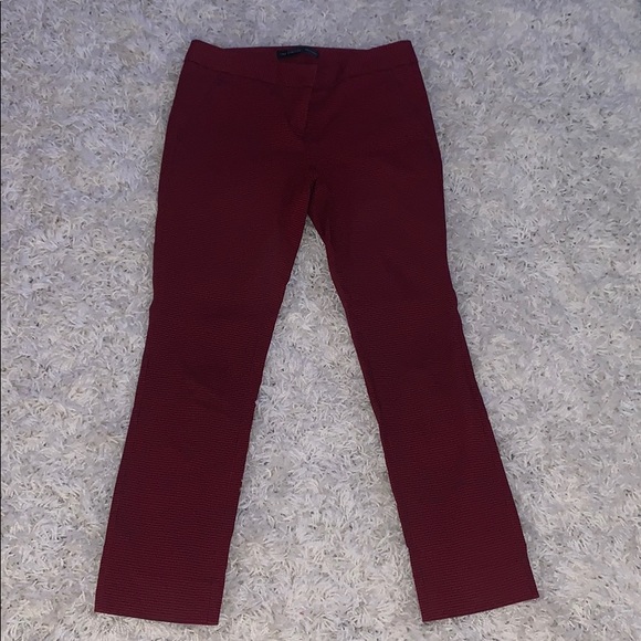 red plaid dress pants